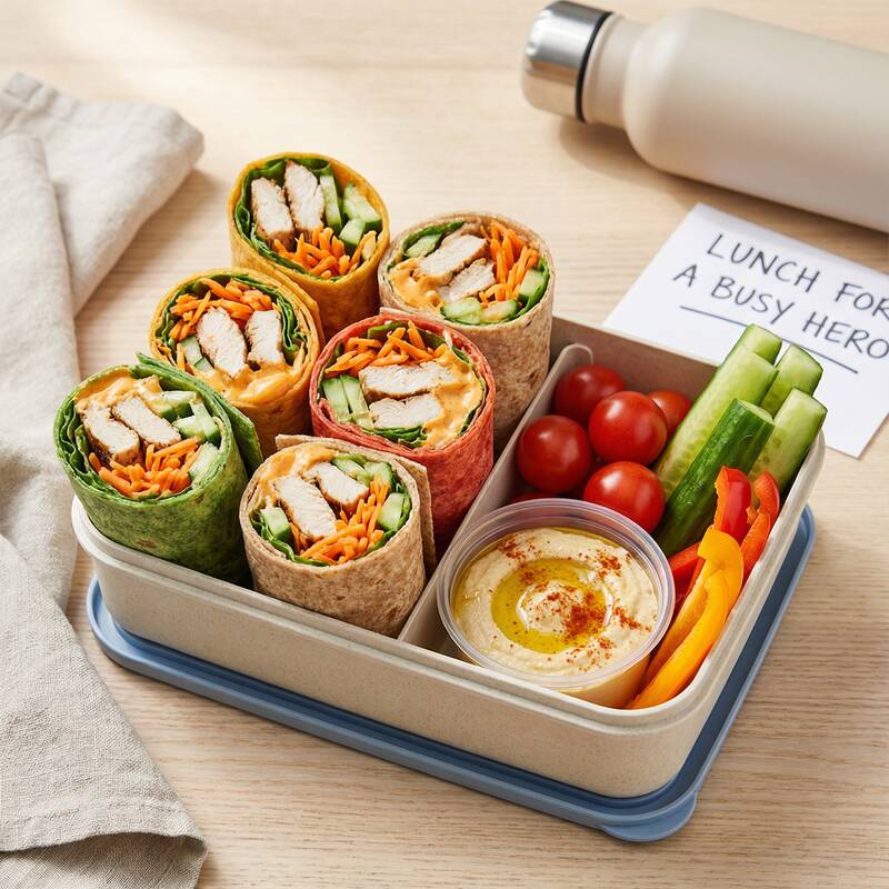 Wraps Faciles au Poulet